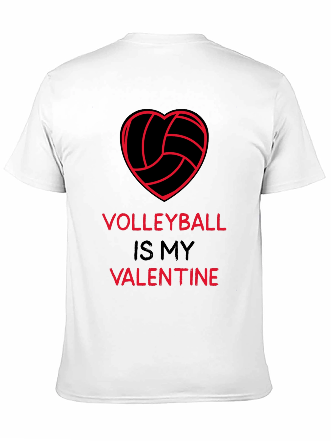 Volleyball Valentine T-Shirt - Heart Graphic Tee