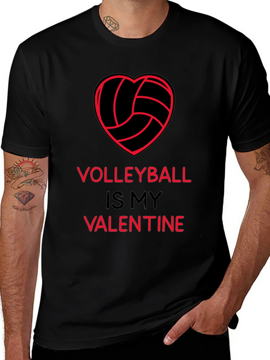 Volleyball Valentine T-Shirt - Heart Graphic Tee