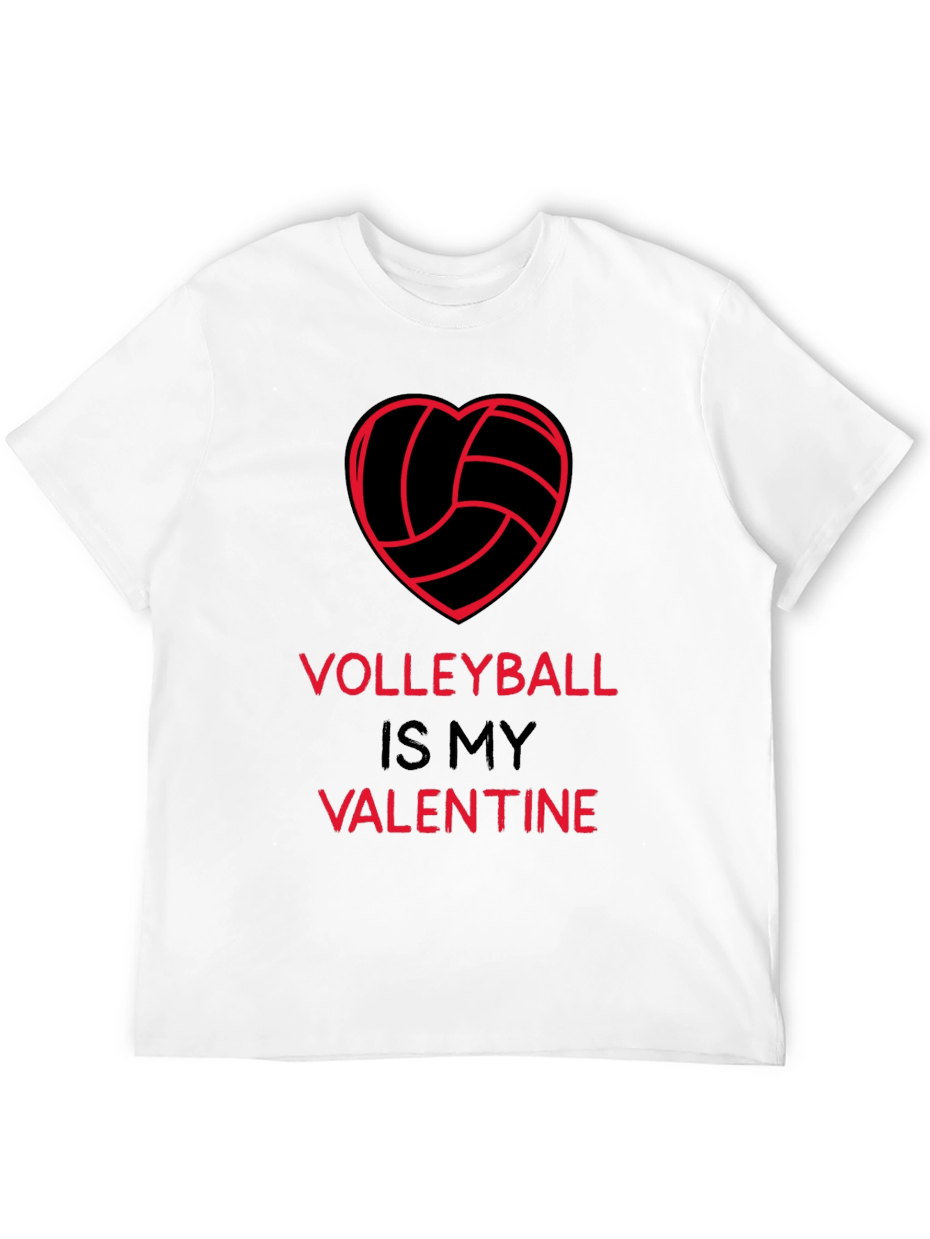 Volleyball Valentine T-Shirt - Heart Graphic Tee