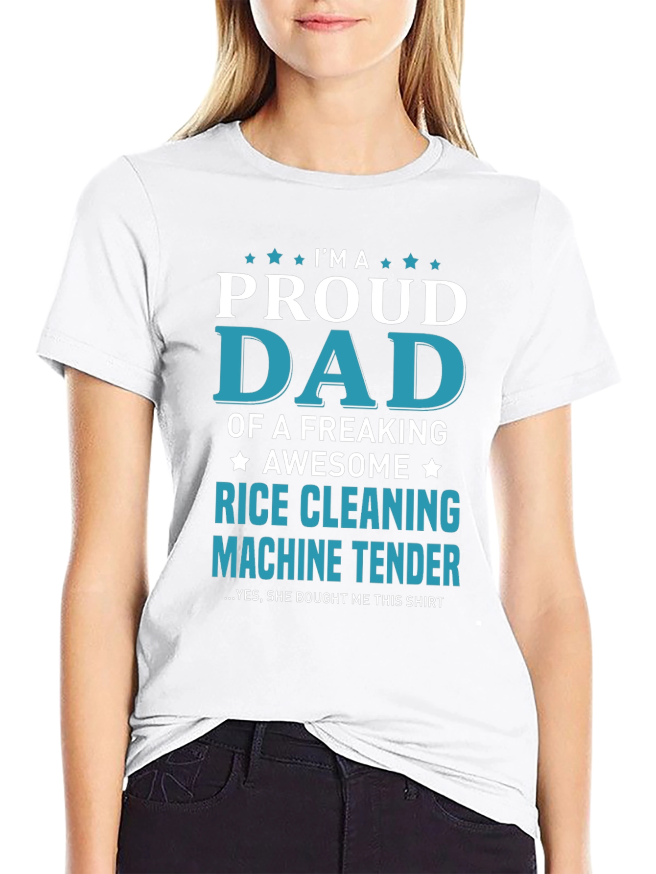 Proud Dad Rice Cleaning Machine Tender T-Shirt