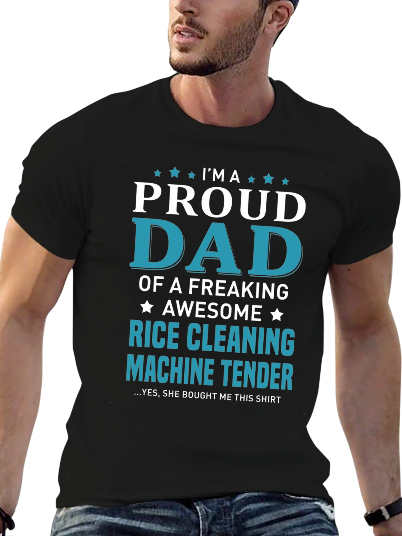 Proud Dad Rice Cleaning Machine Tender T-Shirt