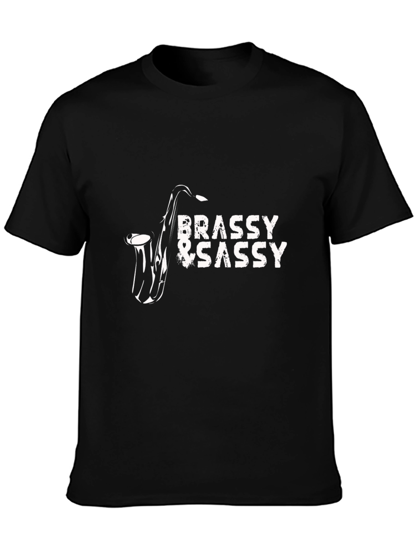Brassy & Sassy Saxophone Graphic T-Shirt