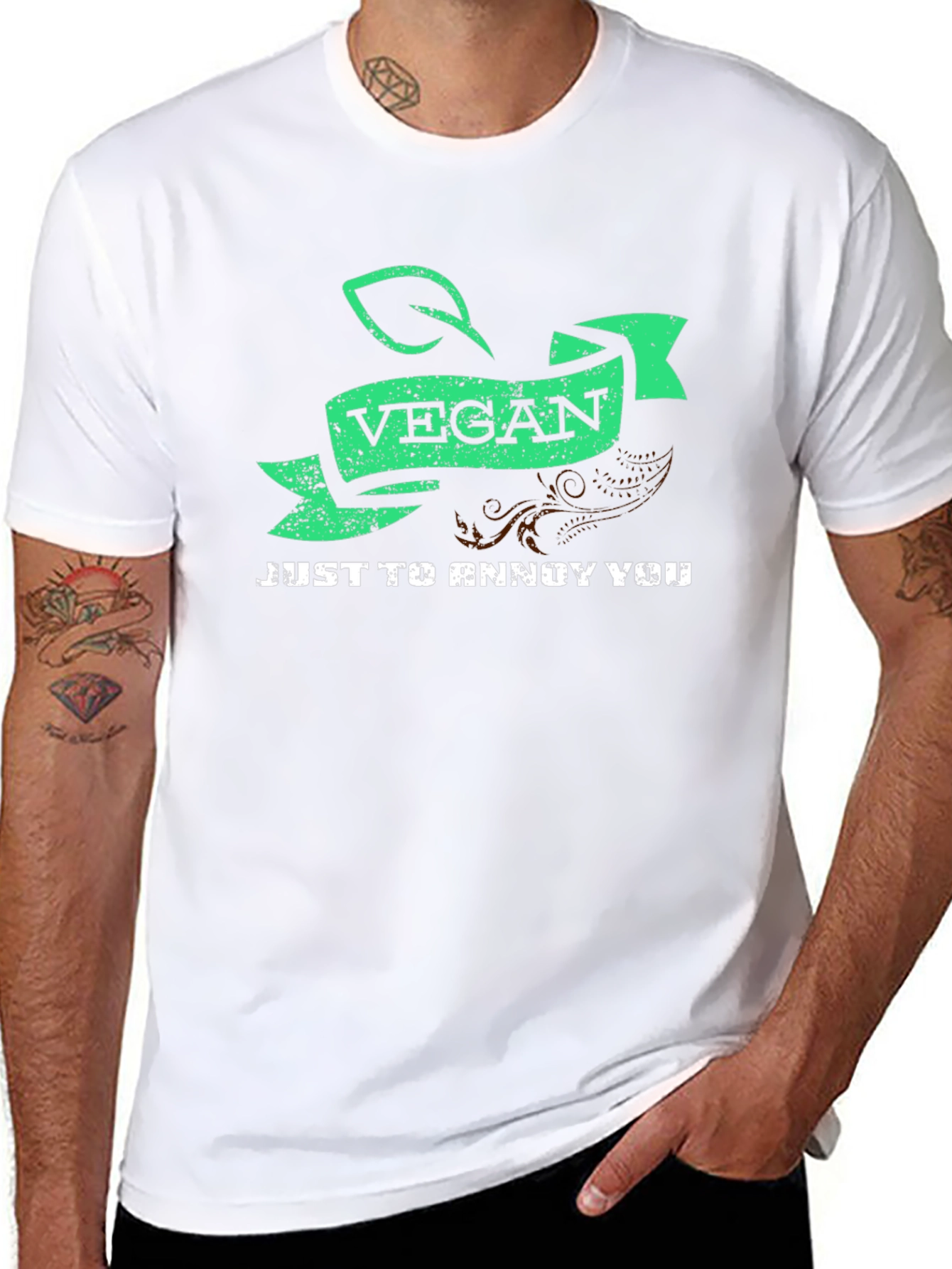 Vegan Just To Annoy You Graphic Tee