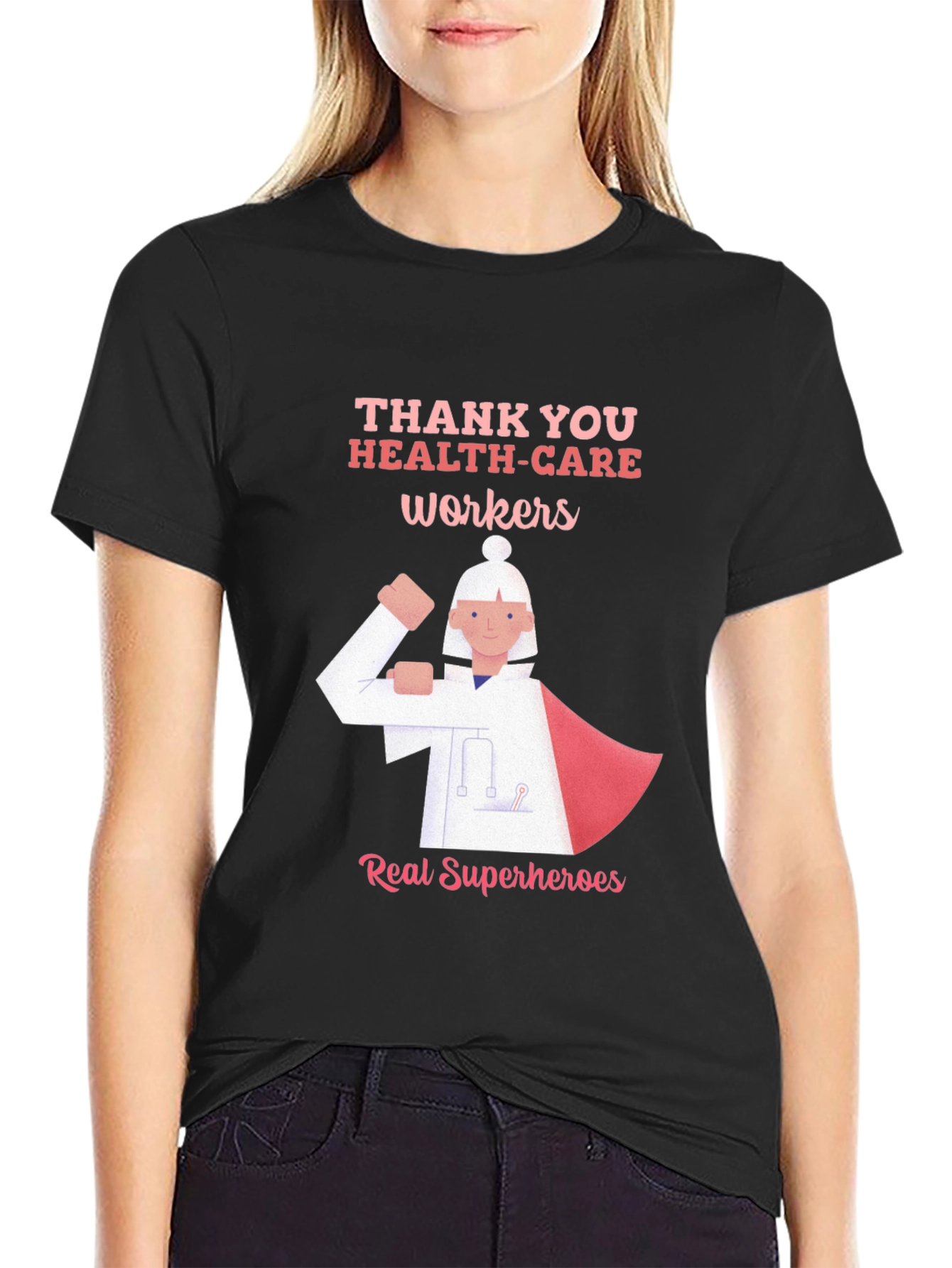 Healthcare Worker Superhero T-Shirt