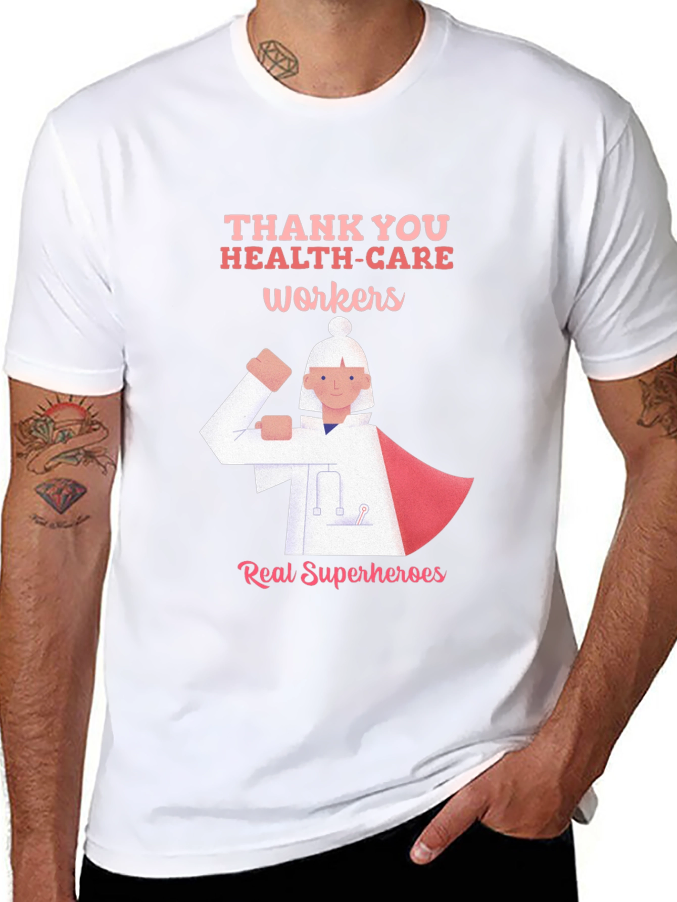 Healthcare Worker Superhero T-Shirt