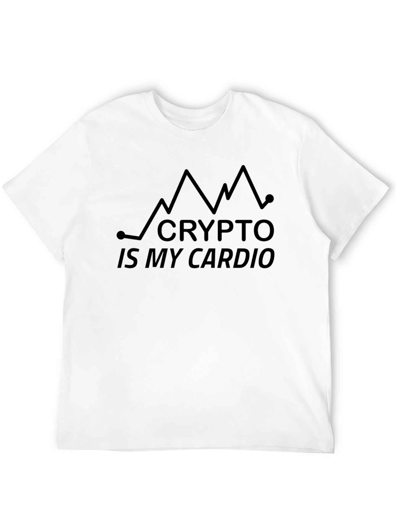 Crypto Is My Cardio Black T-Shirt