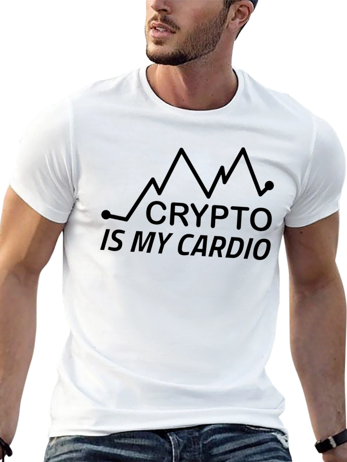 Crypto Is My Cardio Black T-Shirt