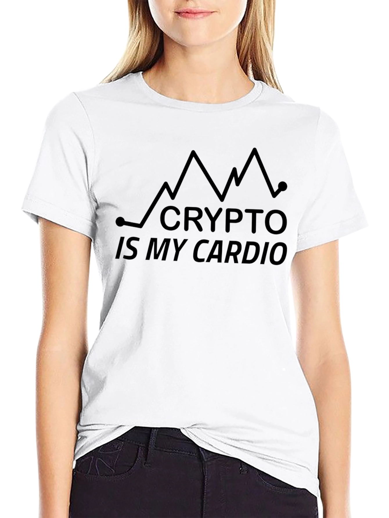 Crypto Is My Cardio Black T-Shirt