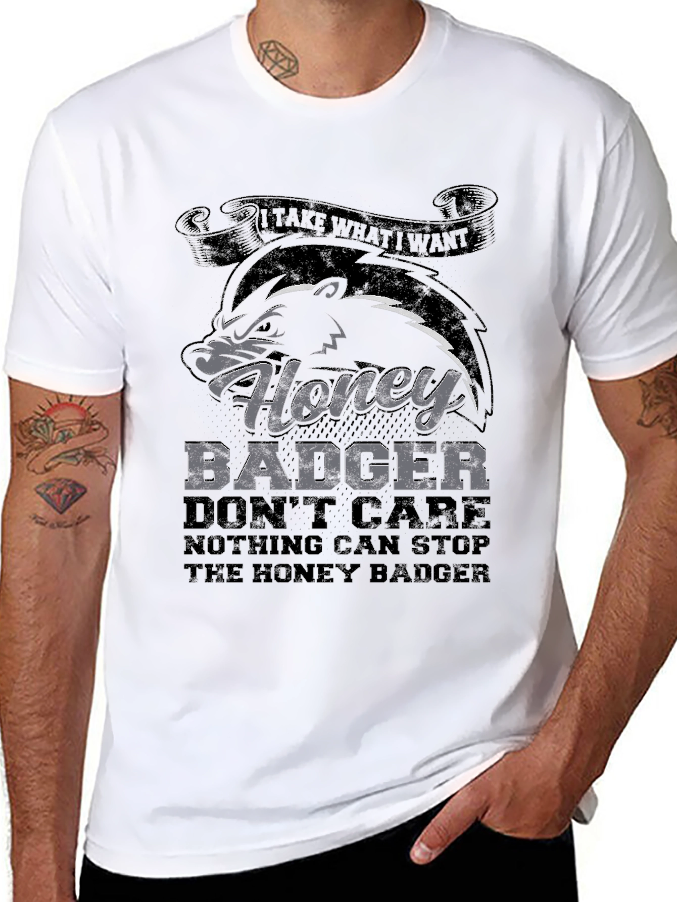 Honey Badger T-Shirt - Dont Care