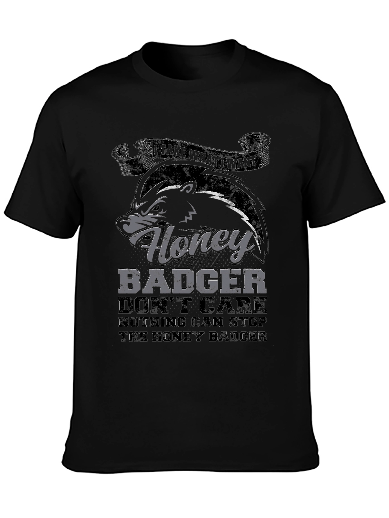 Honey Badger T-Shirt - Dont Care