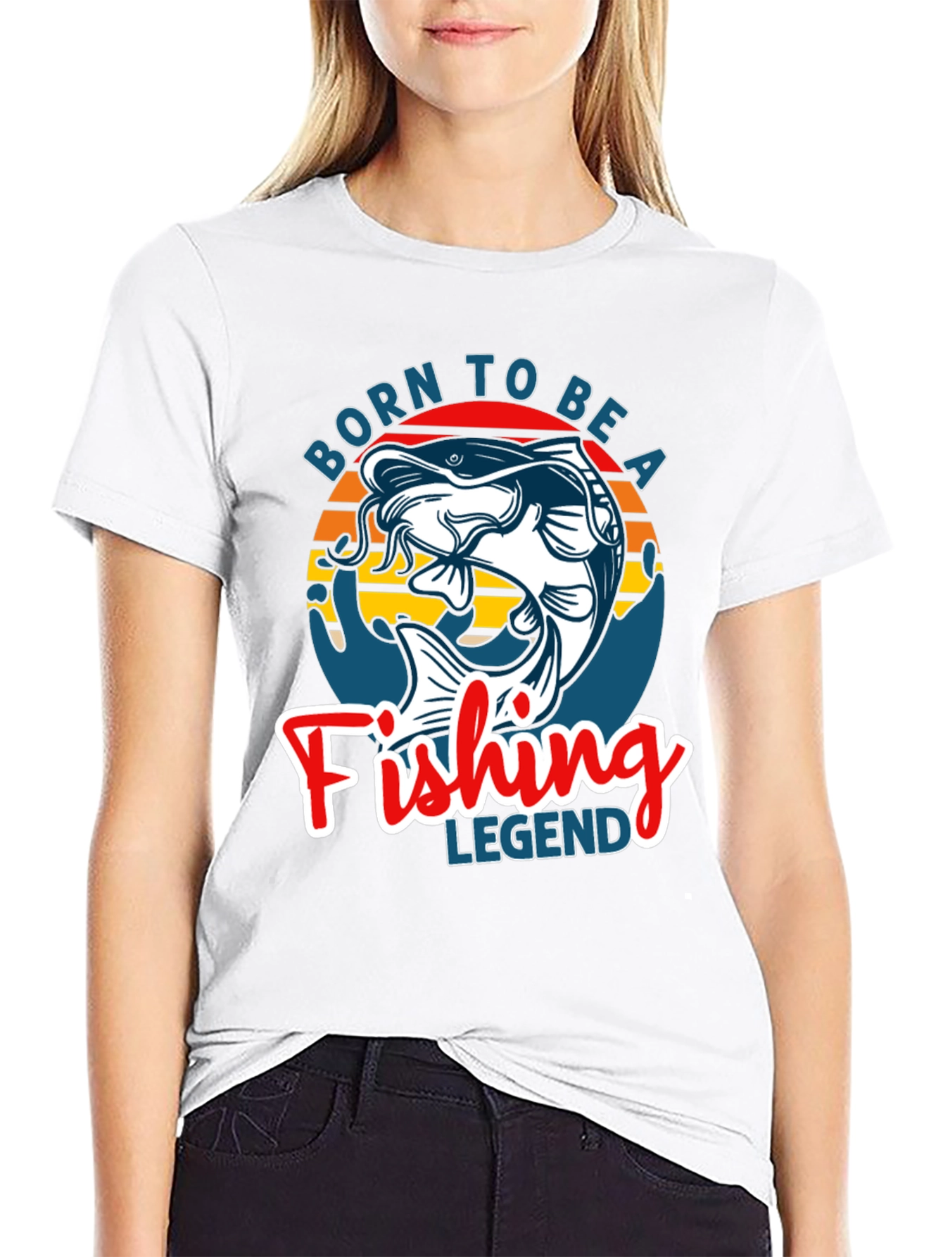Born to Be a Fishing Legend Graphic Tee