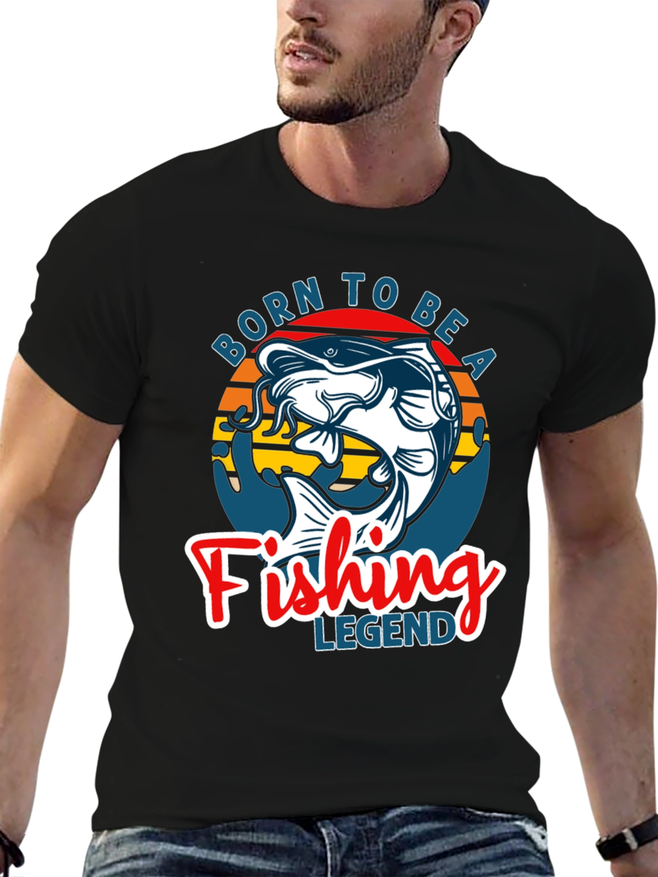 Born to Be a Fishing Legend Graphic Tee