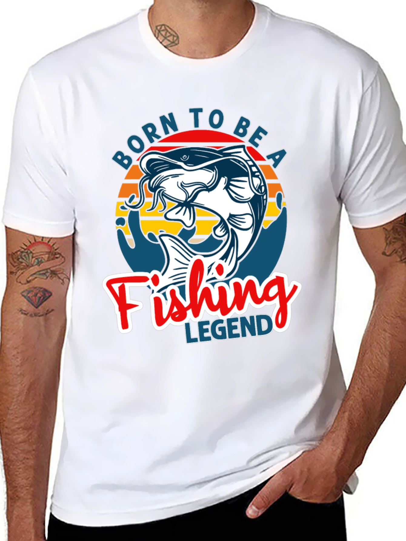 Born to Be a Fishing Legend Graphic Tee