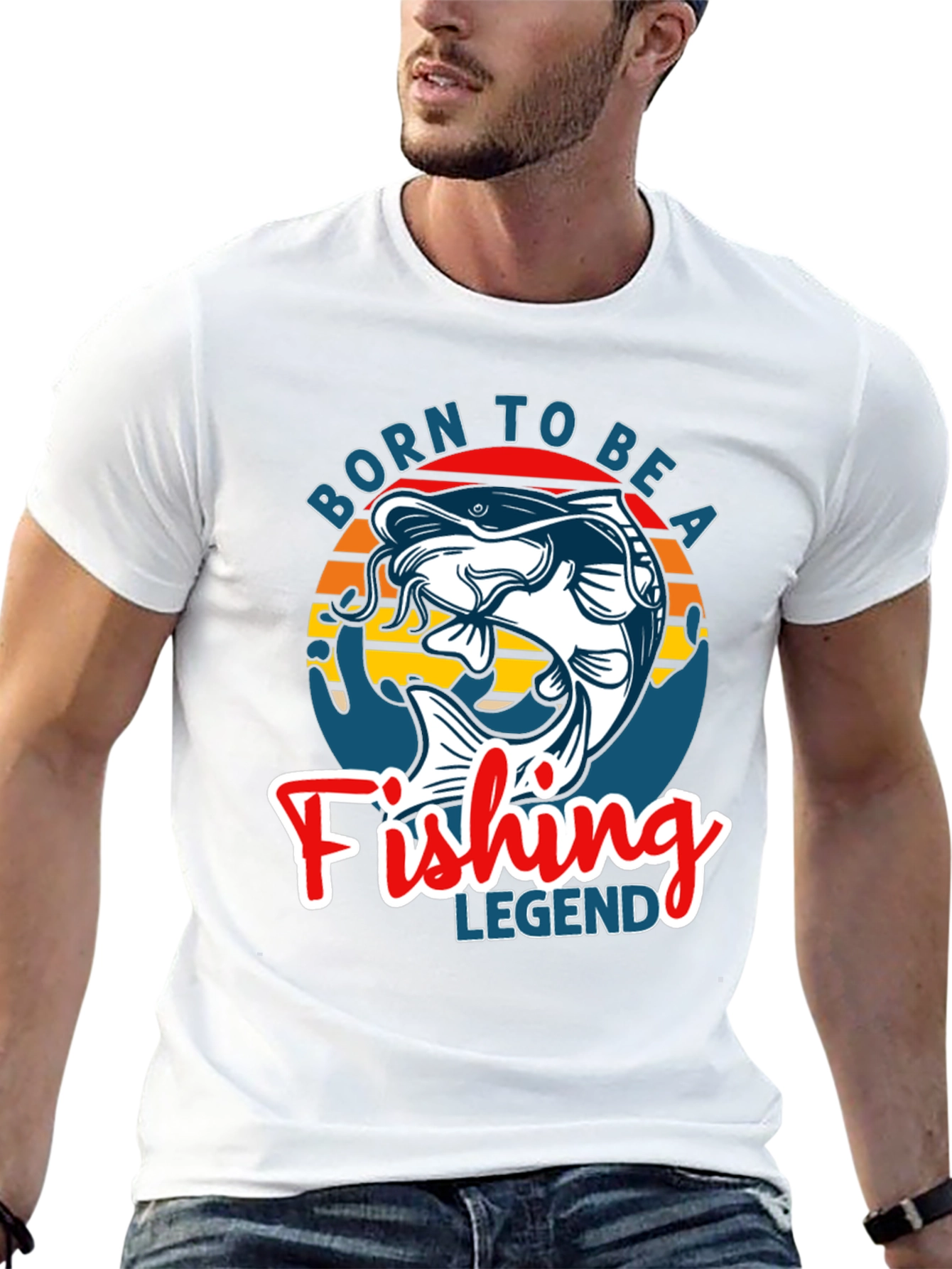 Born to Be a Fishing Legend Graphic Tee