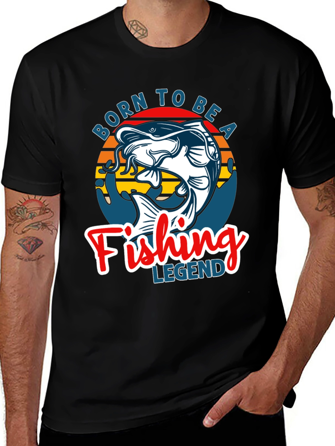 Born to Be a Fishing Legend Graphic Tee