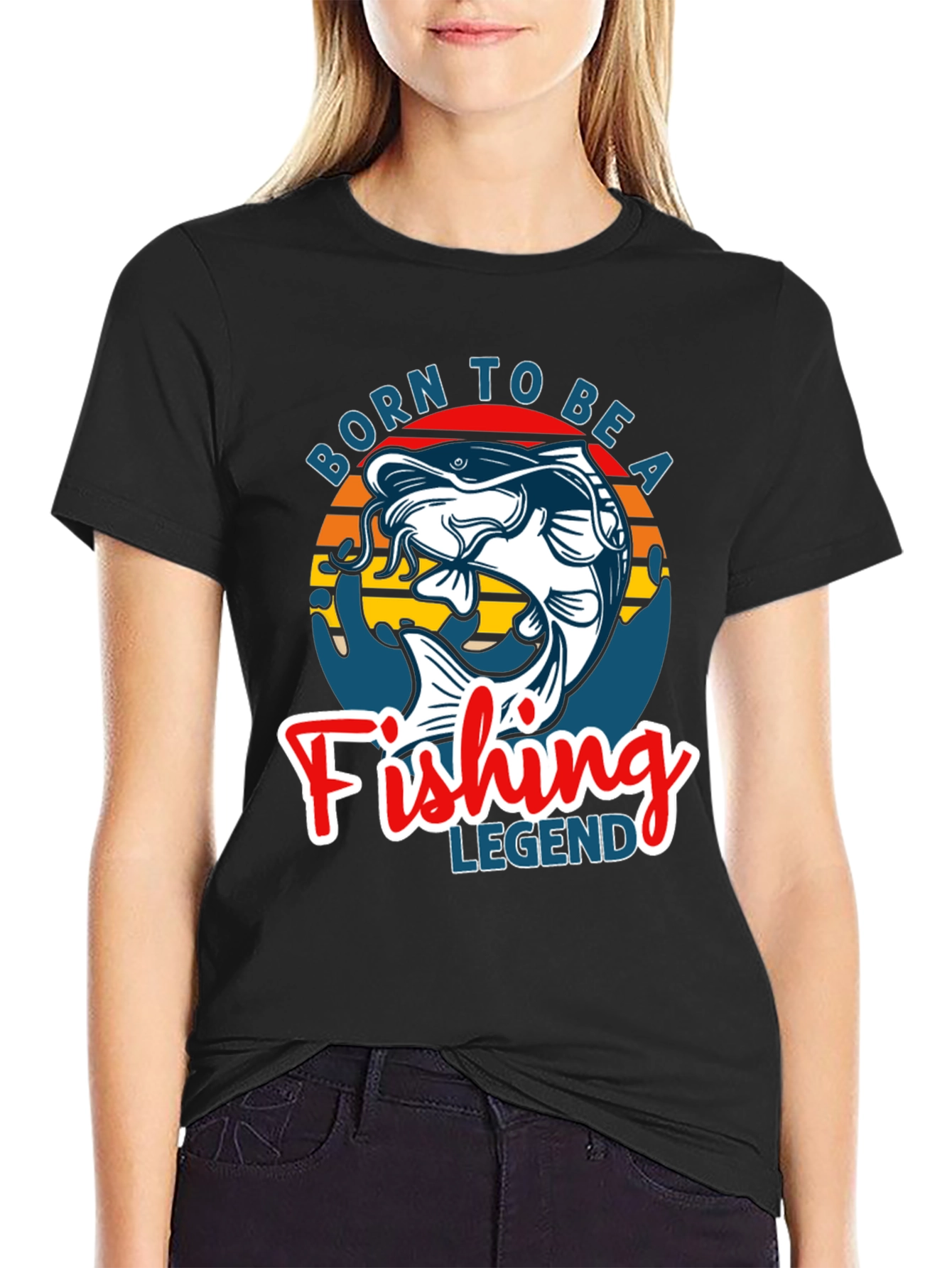 Born to Be a Fishing Legend Graphic Tee