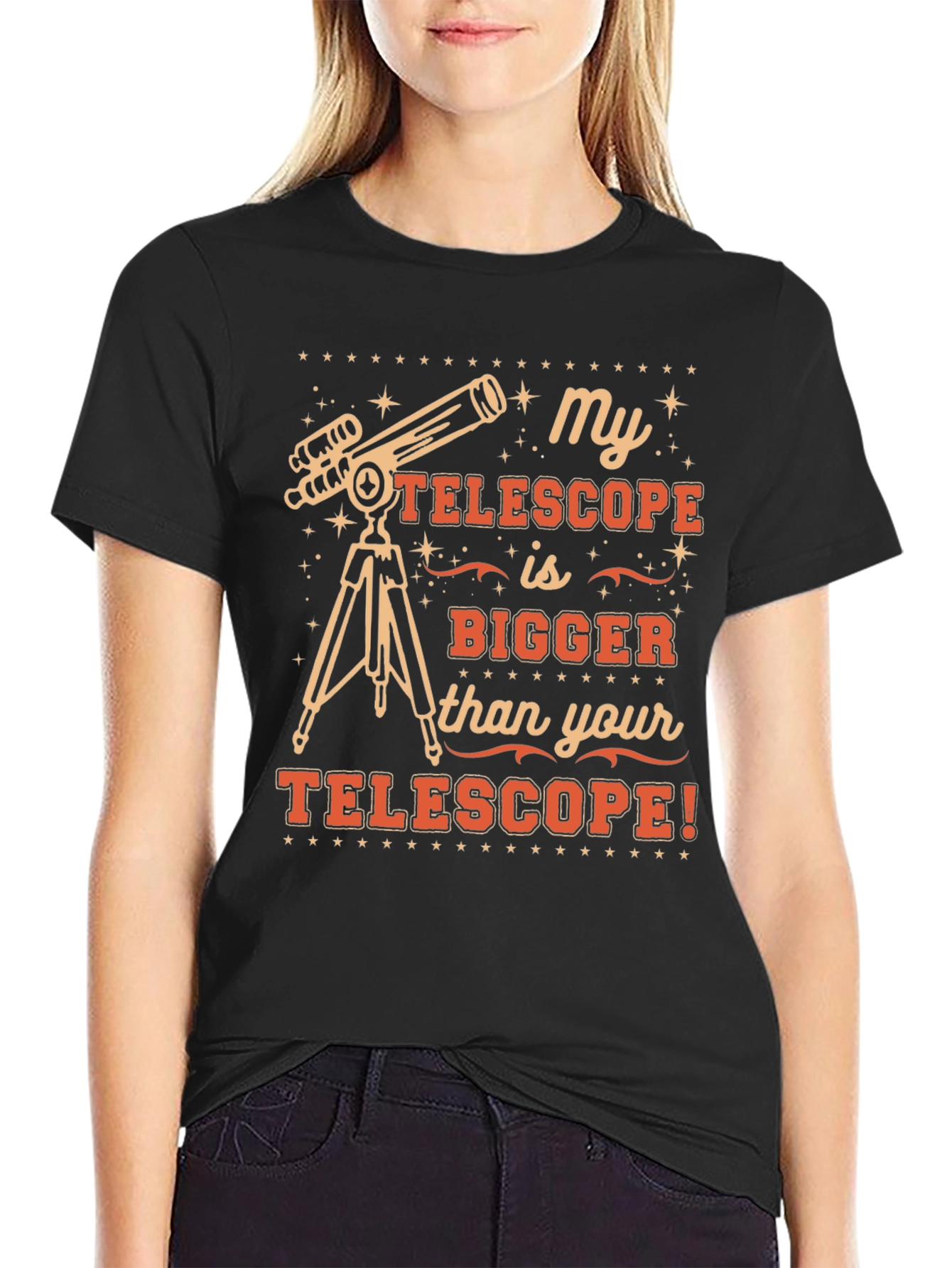 My Telescope is Bigger Funny Space T-Shirt