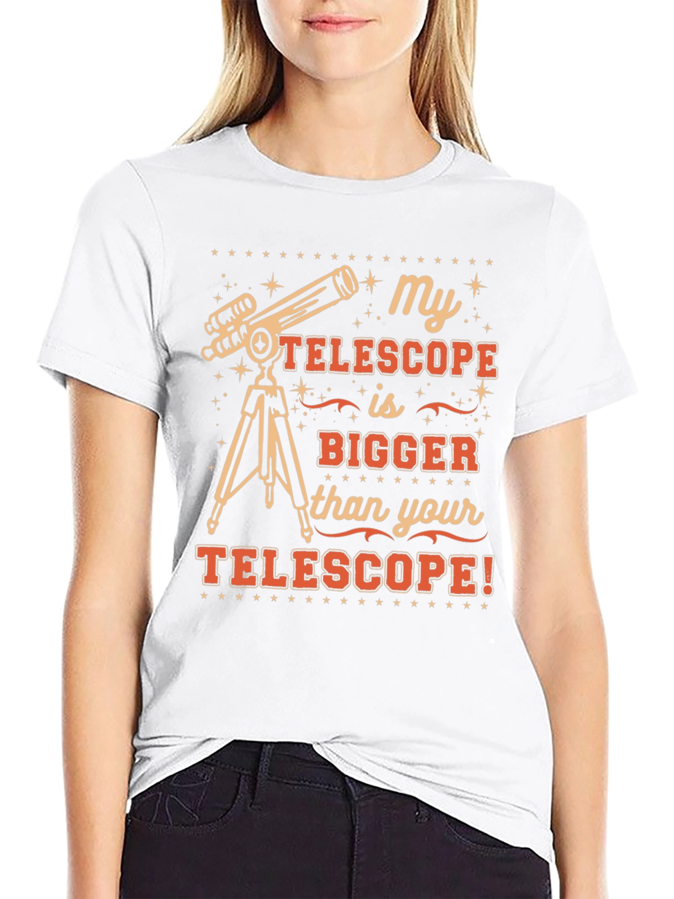 My Telescope is Bigger Funny Space T-Shirt