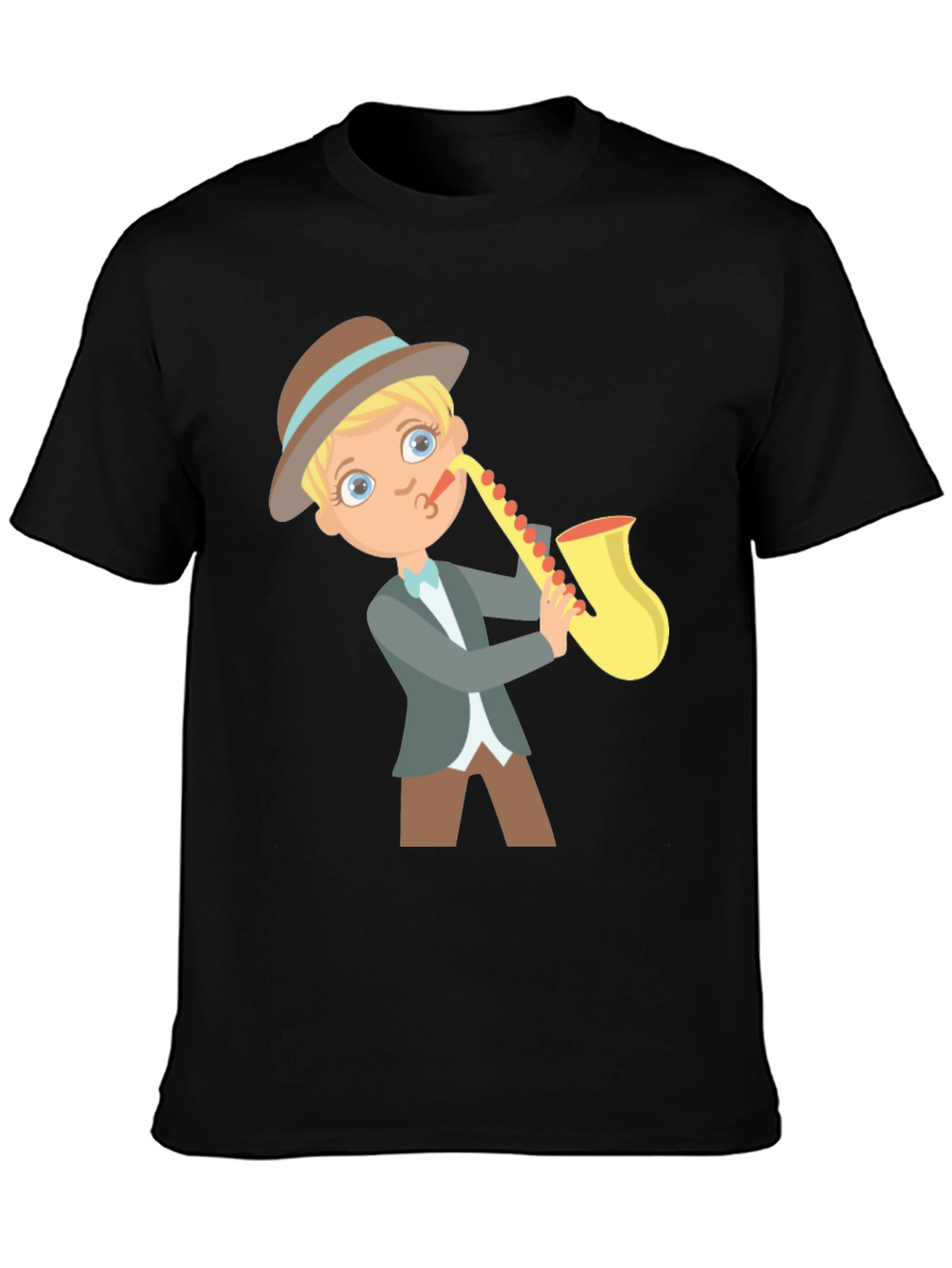 Saxophone Player Graphic T-Shirt