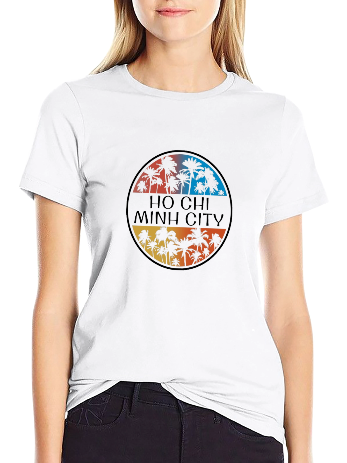 Ho Chi Minh City Palm Tree Graphic T-Shirt