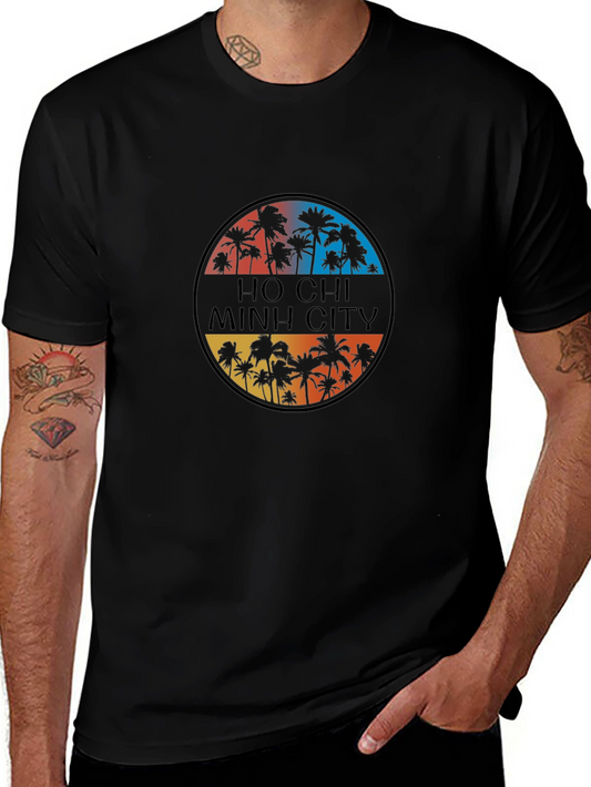 Ho Chi Minh City Palm Tree Graphic T-Shirt
