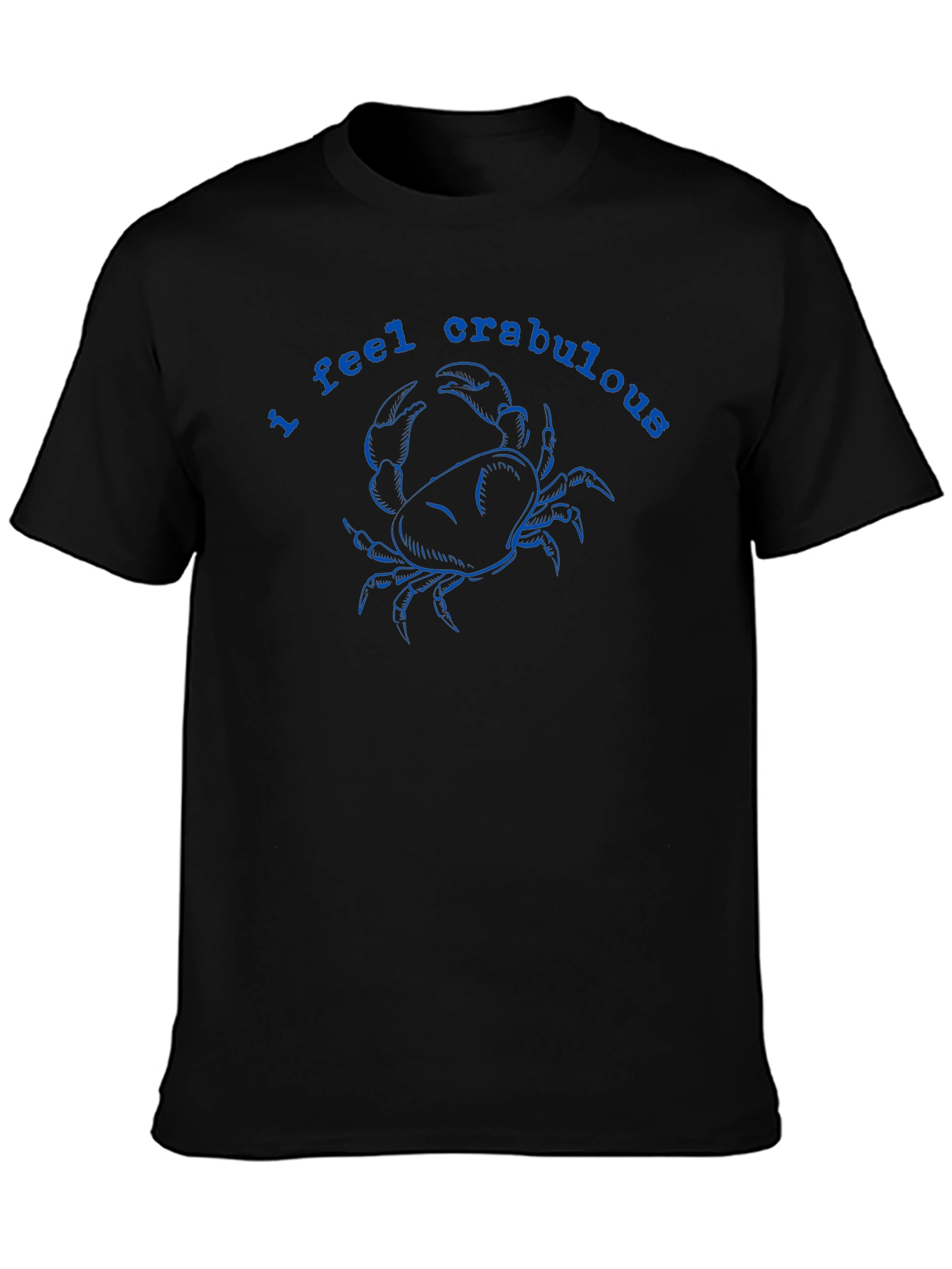 I Feel Crabulous Graphic Tee - Black