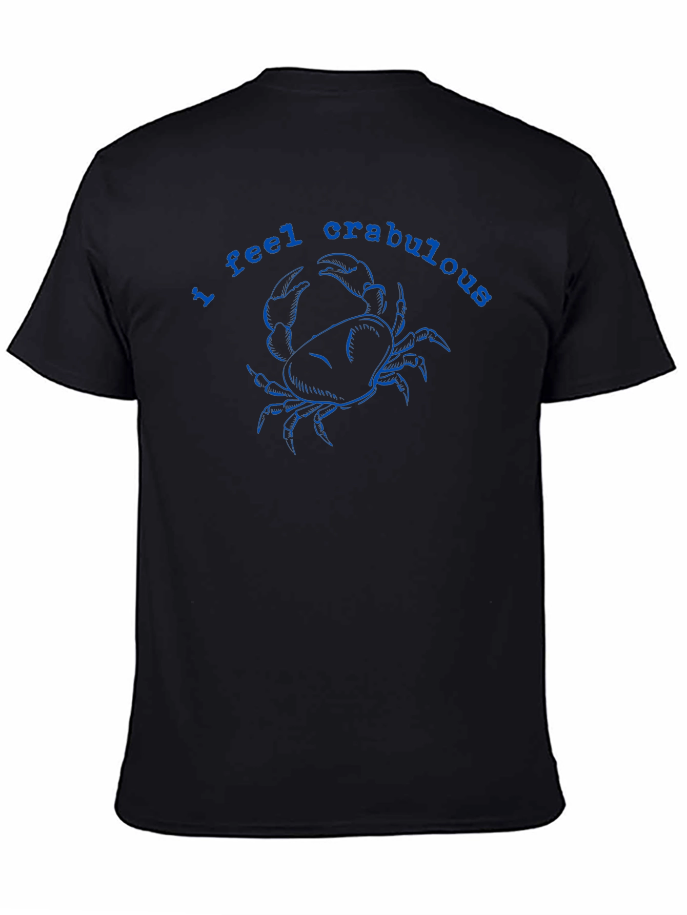 I Feel Crabulous Graphic Tee - Black