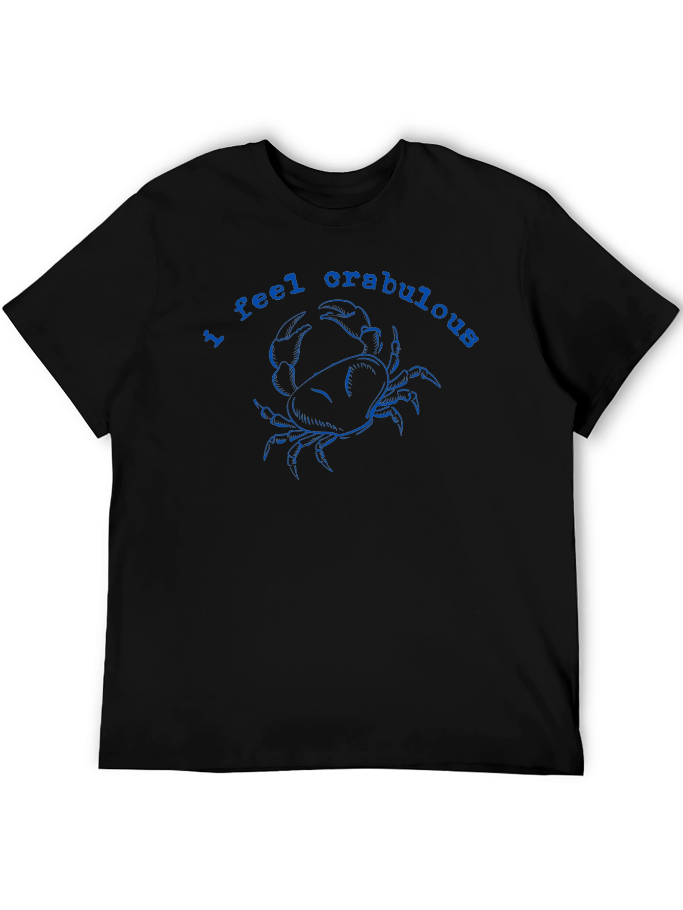 I Feel Crabulous Graphic Tee - Black