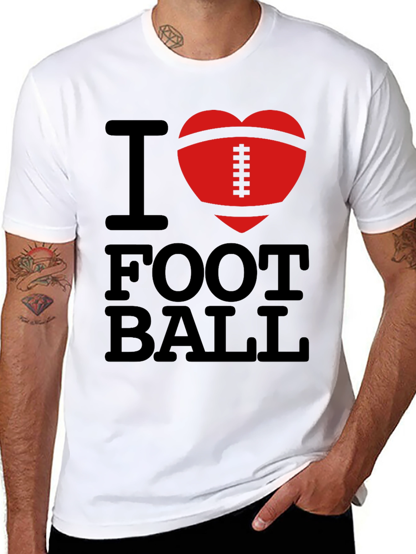 I Heart Football Graphic T-Shirt