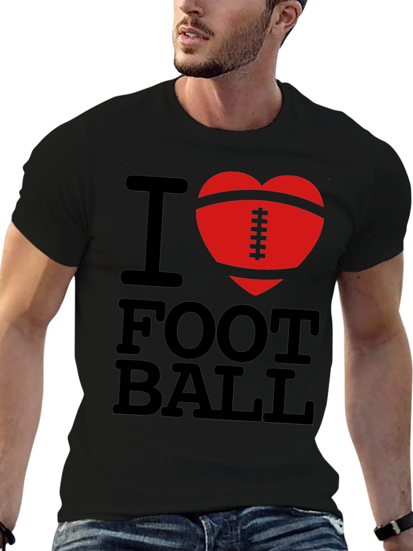 I Heart Football Graphic T-Shirt