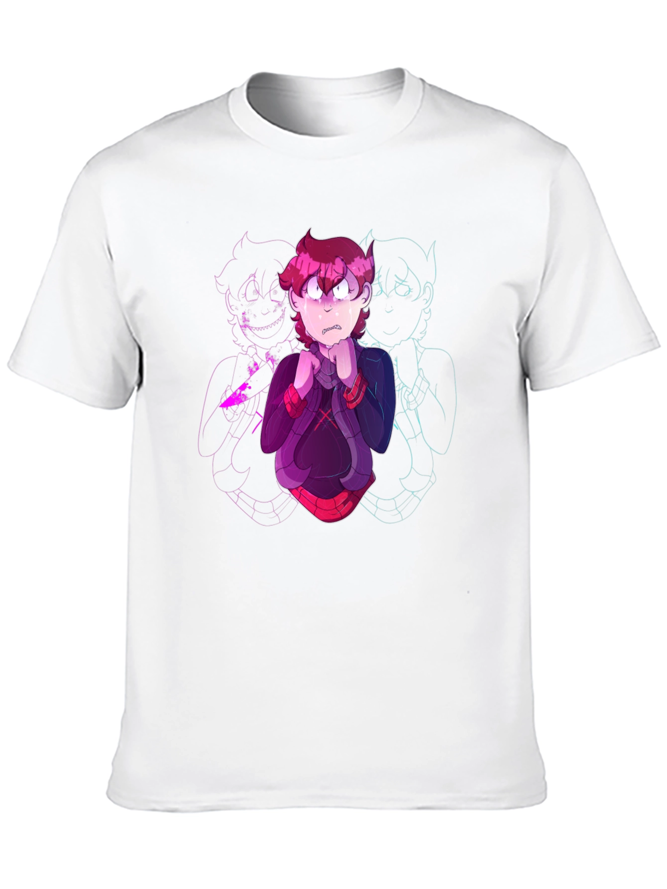 Cartoon Character Graphic Black T-Shirt
