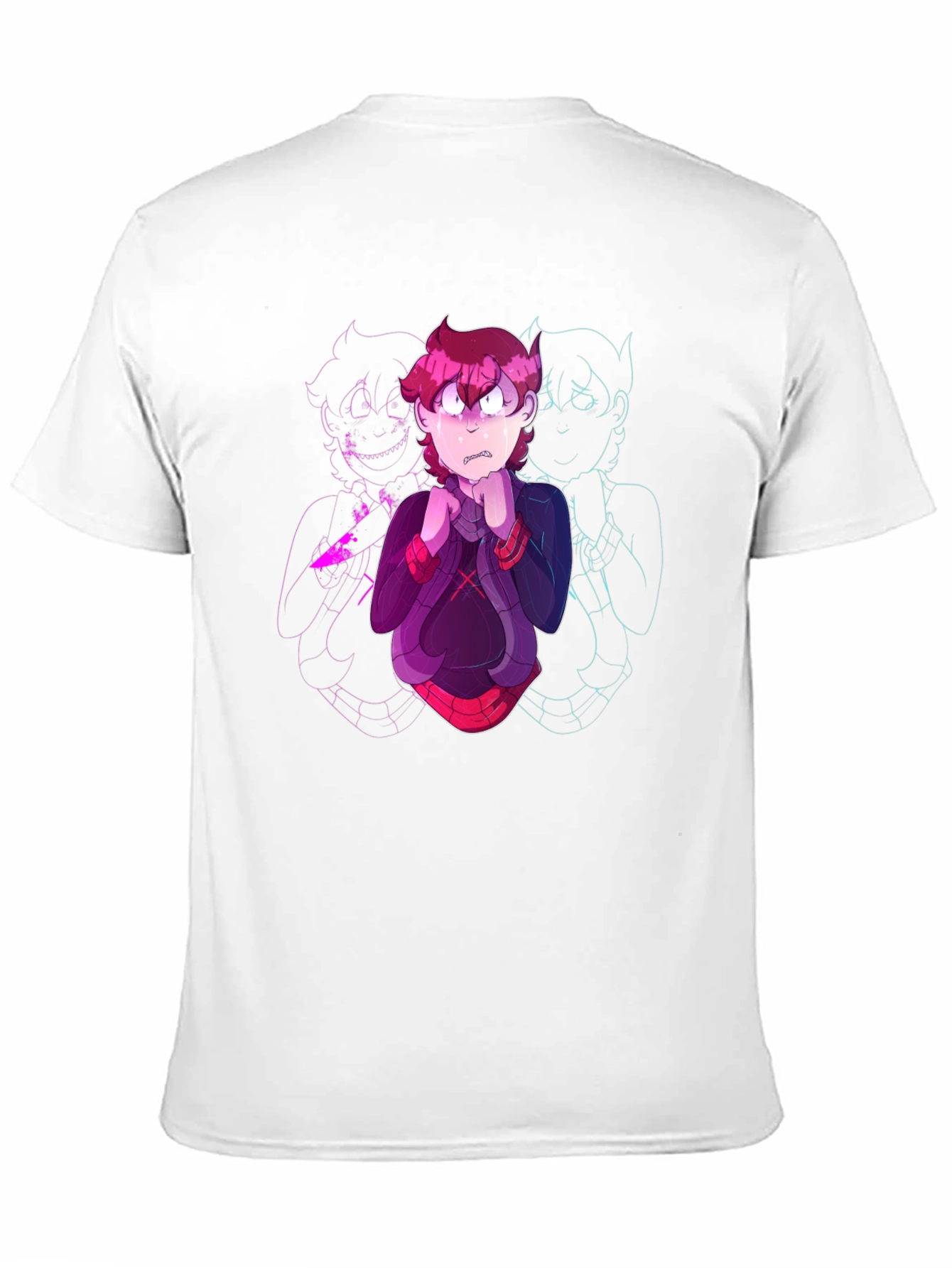 Cartoon Character Graphic Black T-Shirt