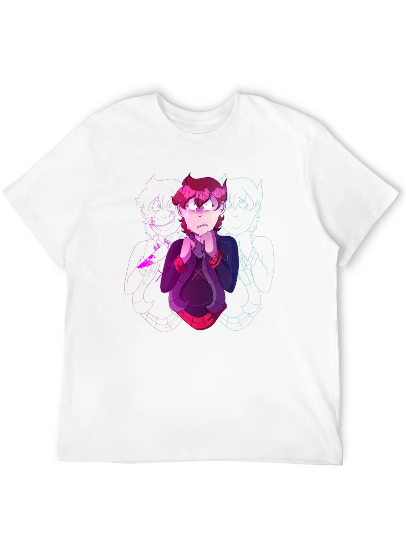 Cartoon Character Graphic Black T-Shirt