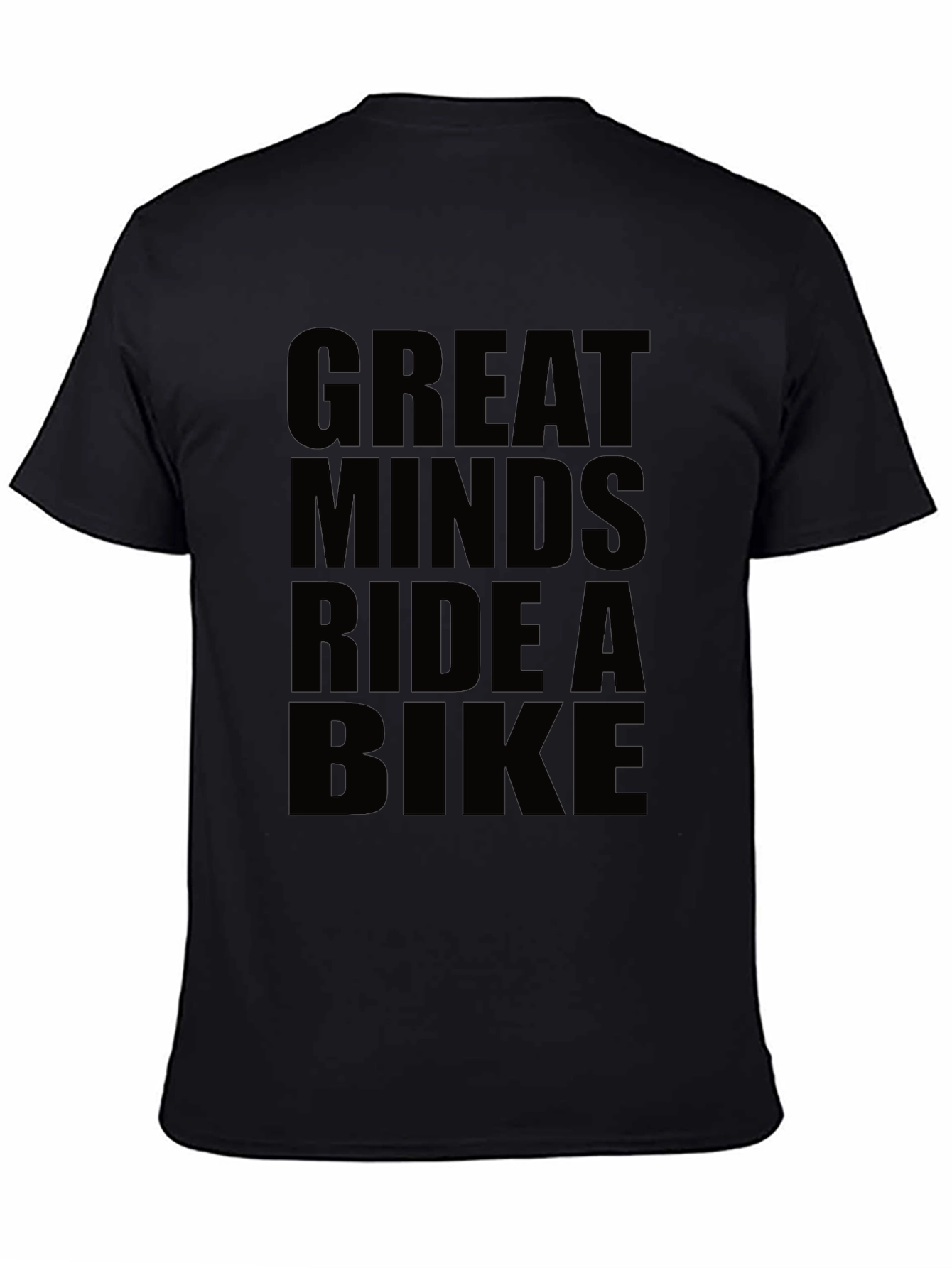 Great Minds Ride a Bike Black T-Shirt