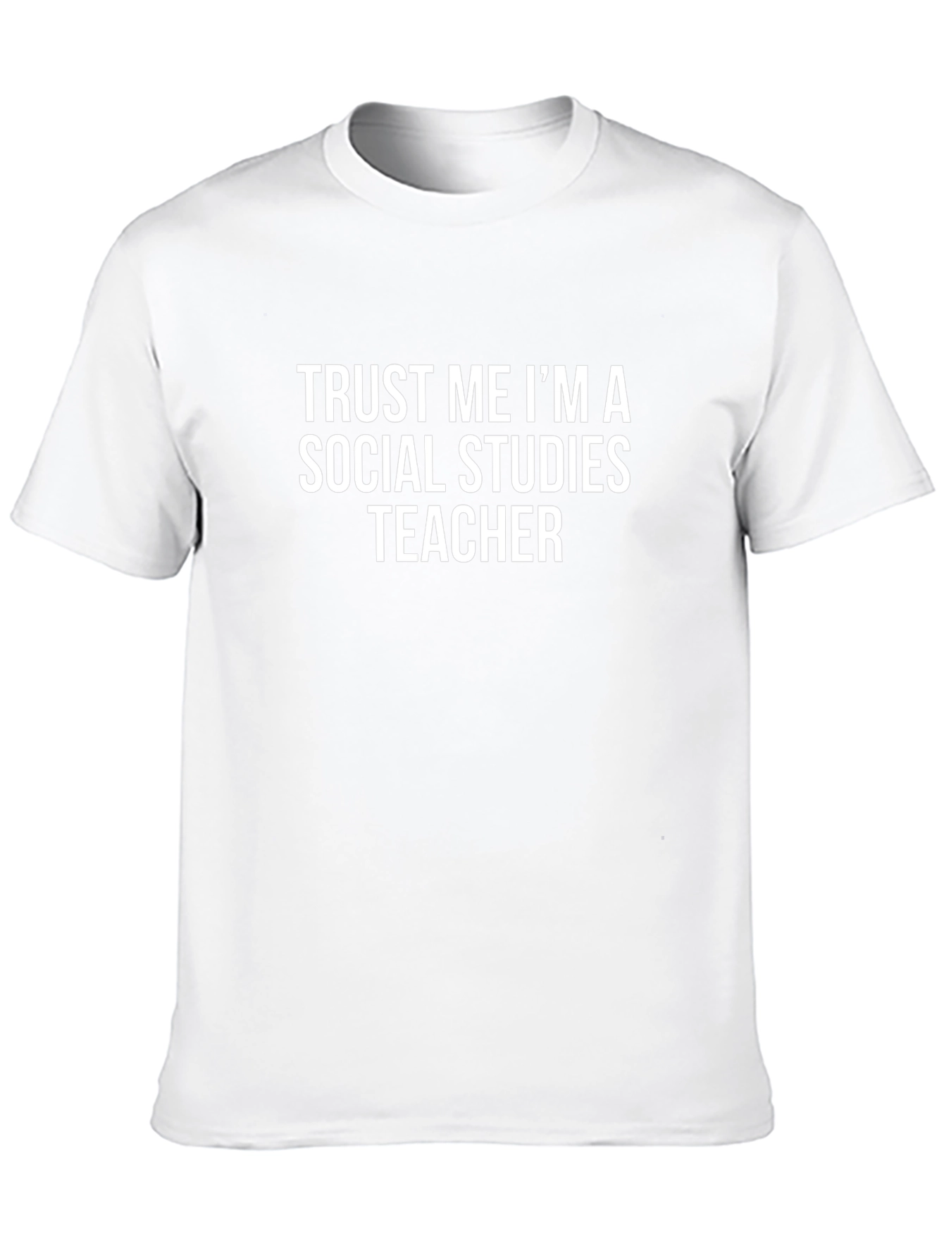 Trust Me Social Studies Teacher Black T-Shirt