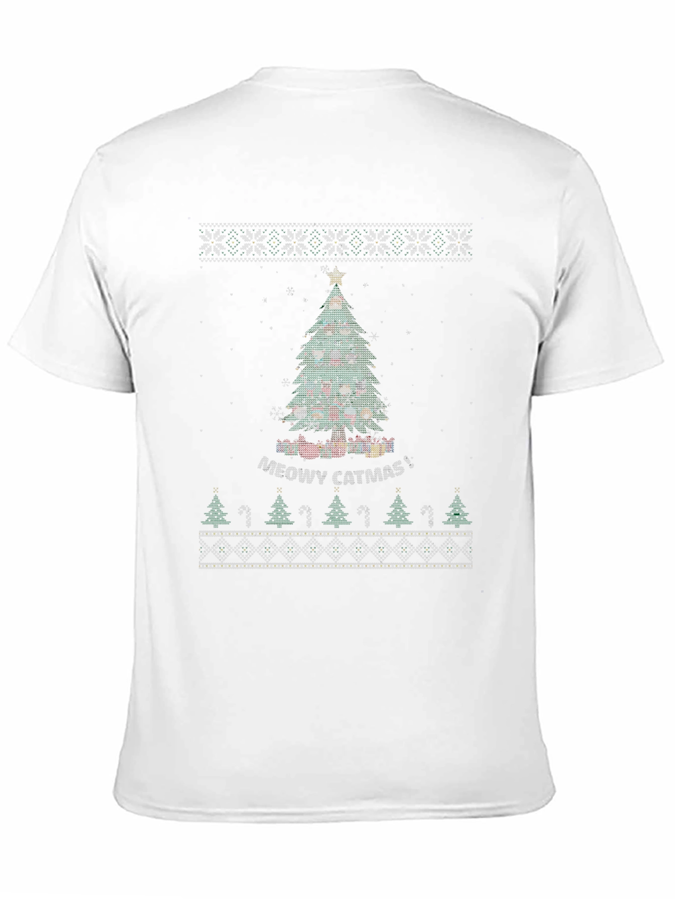 Meowy Catmas Christmas Tree Graphic Tee