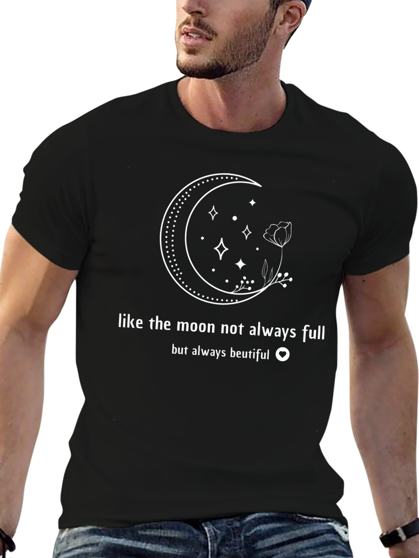Moon Phases Graphic Tee - Beautiful Always