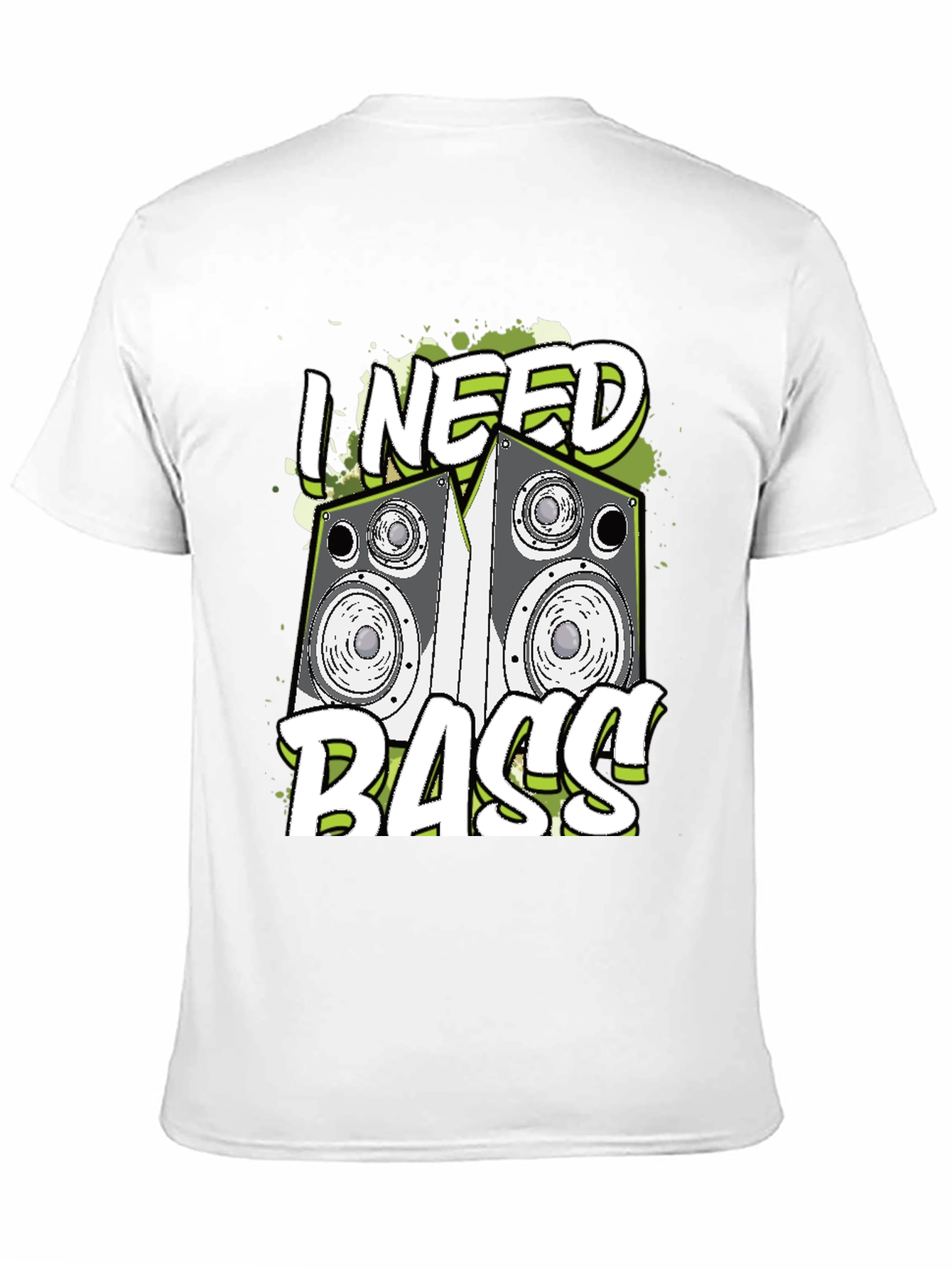 I Need Bass Graphic T-Shirt - Music Lover Tee