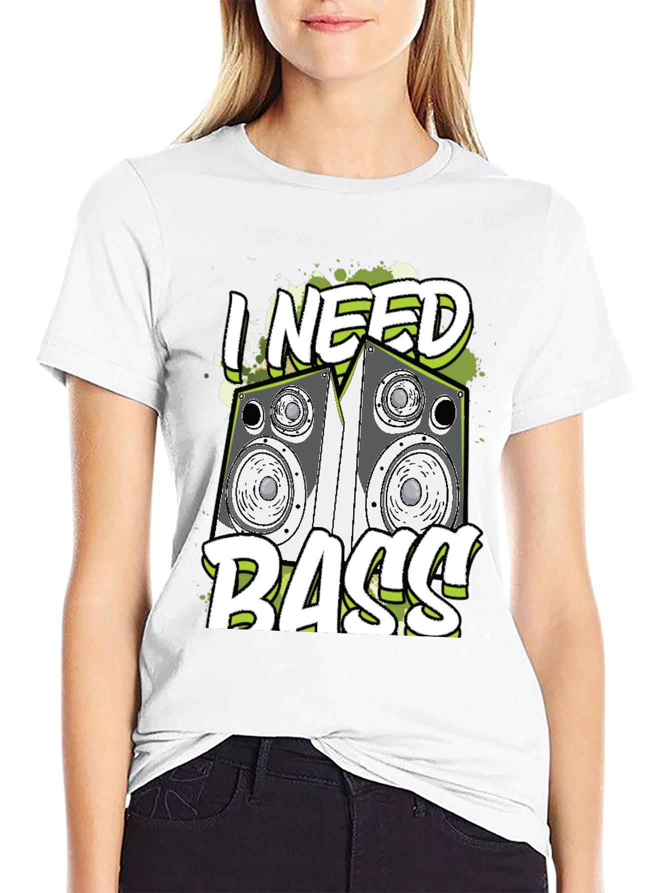 I Need Bass Graphic T-Shirt - Music Lover Tee