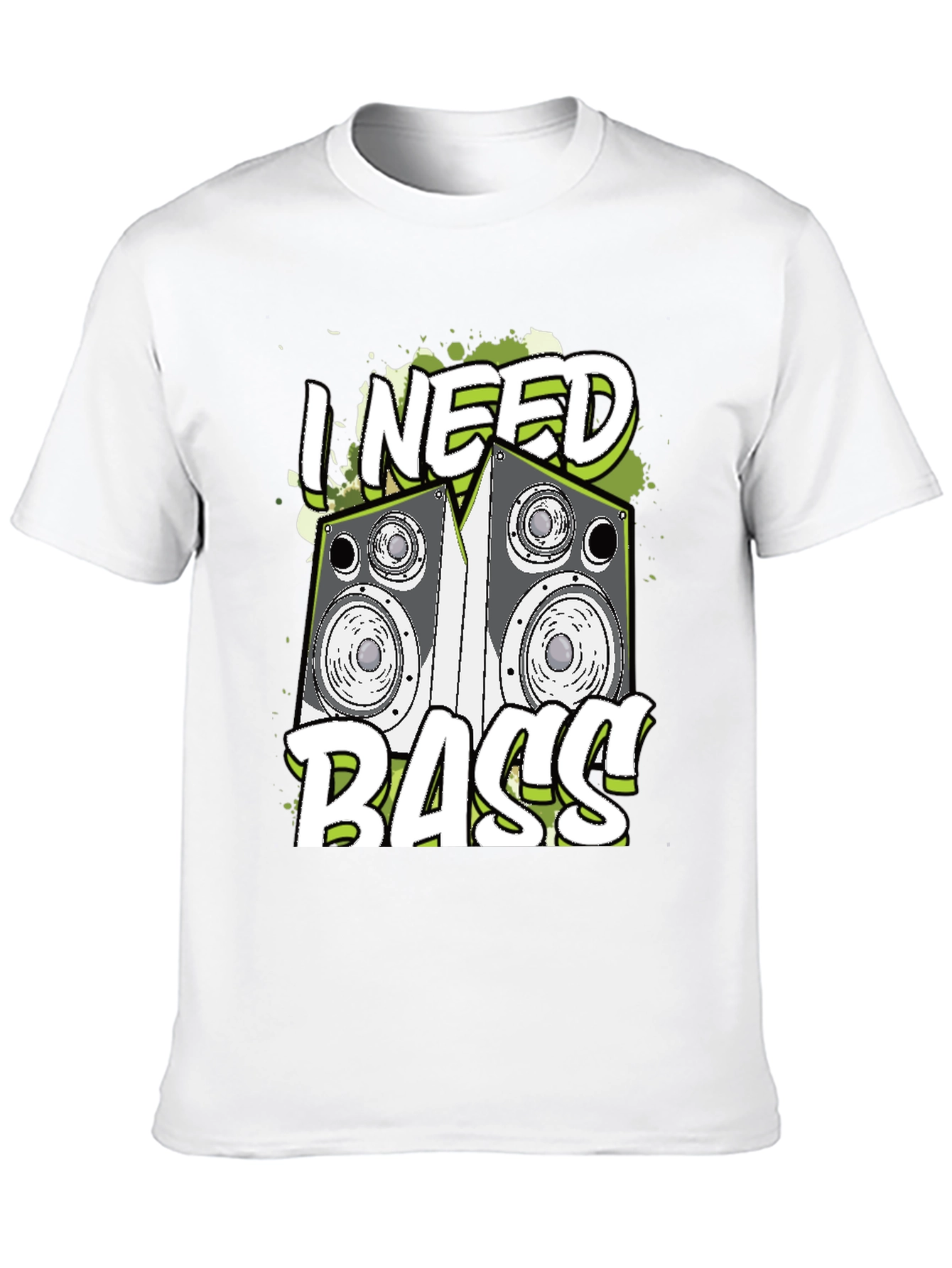 I Need Bass Graphic T-Shirt - Music Lover Tee