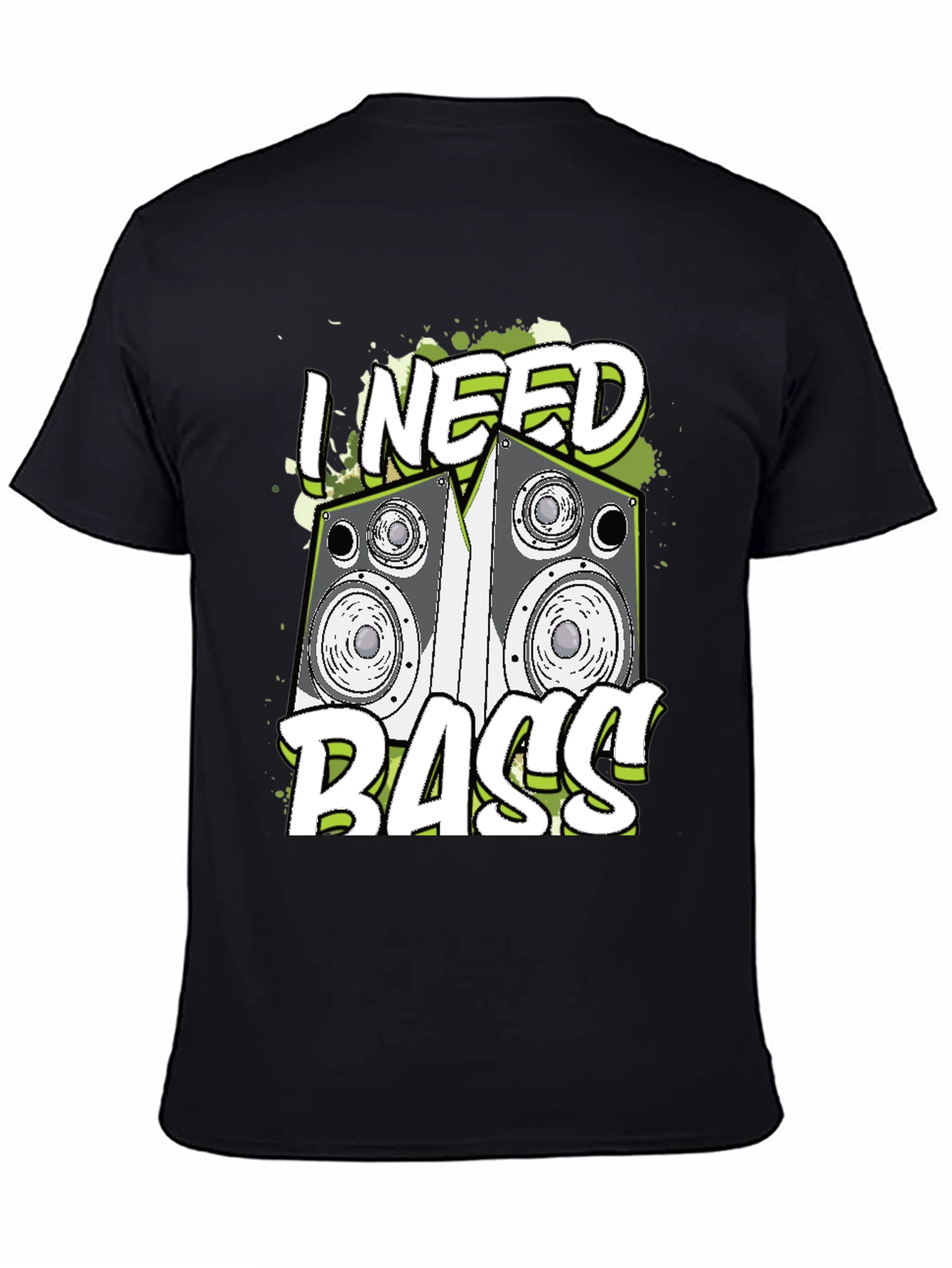 I Need Bass Graphic T-Shirt - Music Lover Tee