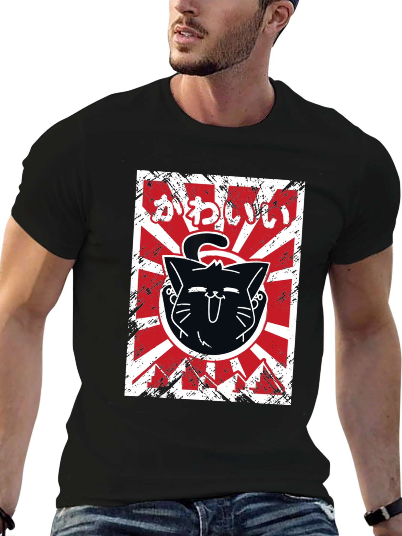 Kawaii Cat T-Shirt Japanese Style Tee
