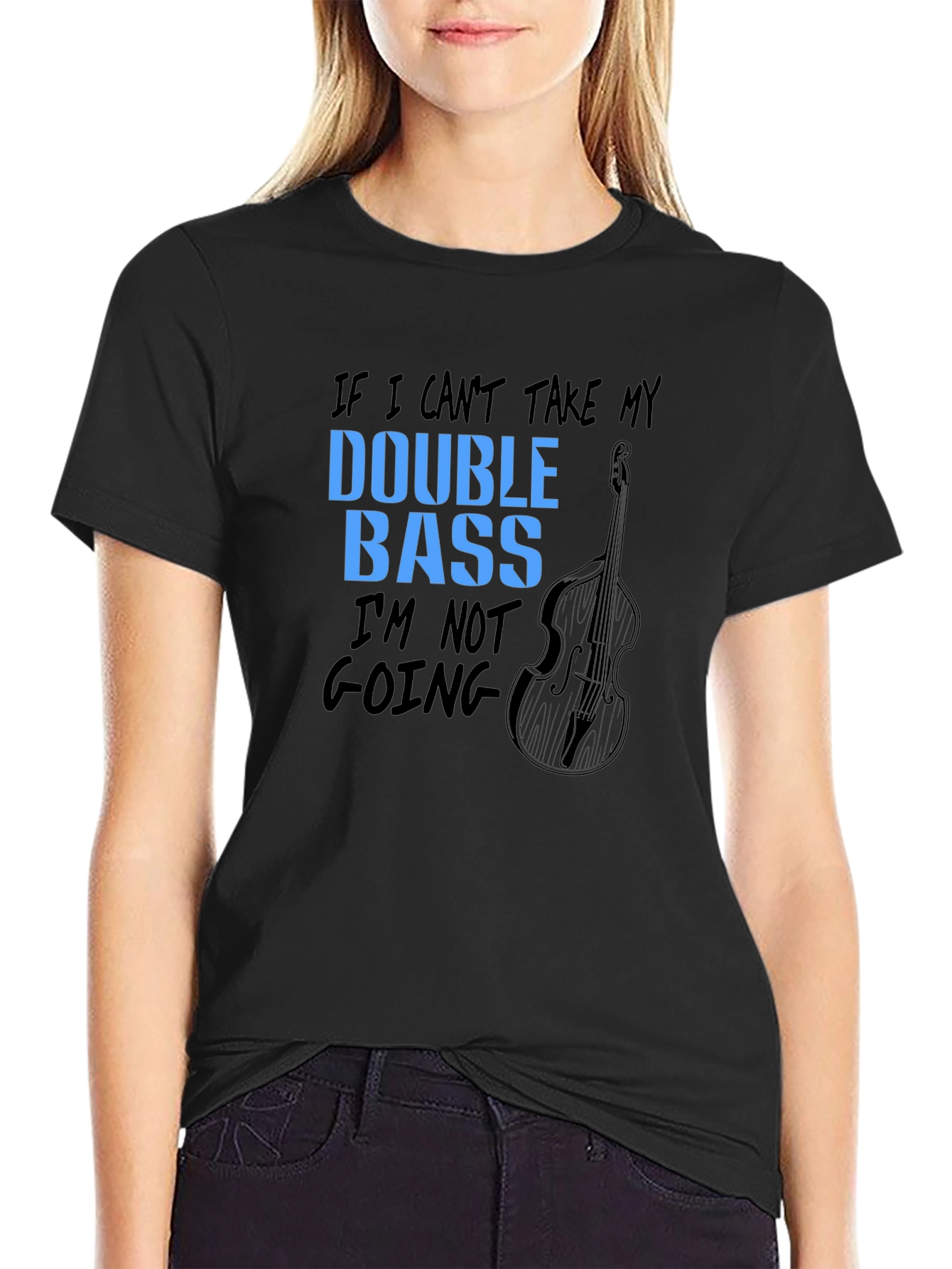 Double Bass T-Shirt: Musicians Bold Statement Tee