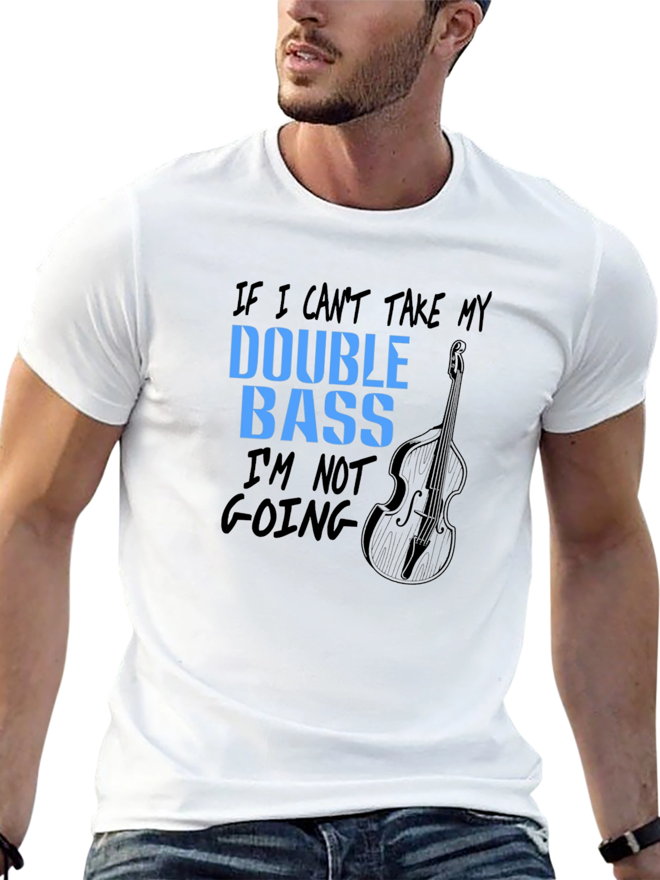 Double Bass T-Shirt: Musicians Bold Statement Tee