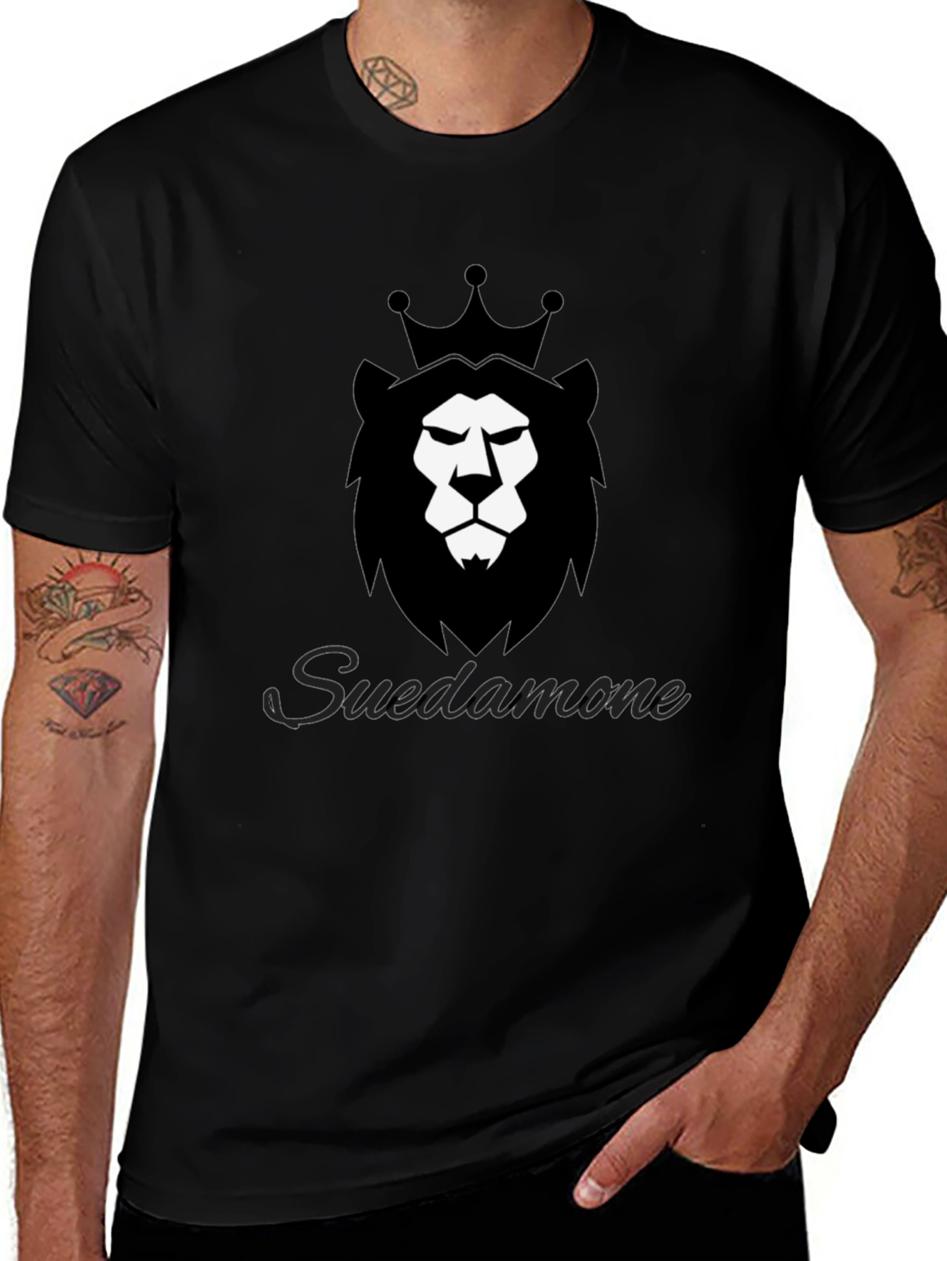 Lion Crown Graphic Tee - Suedamone