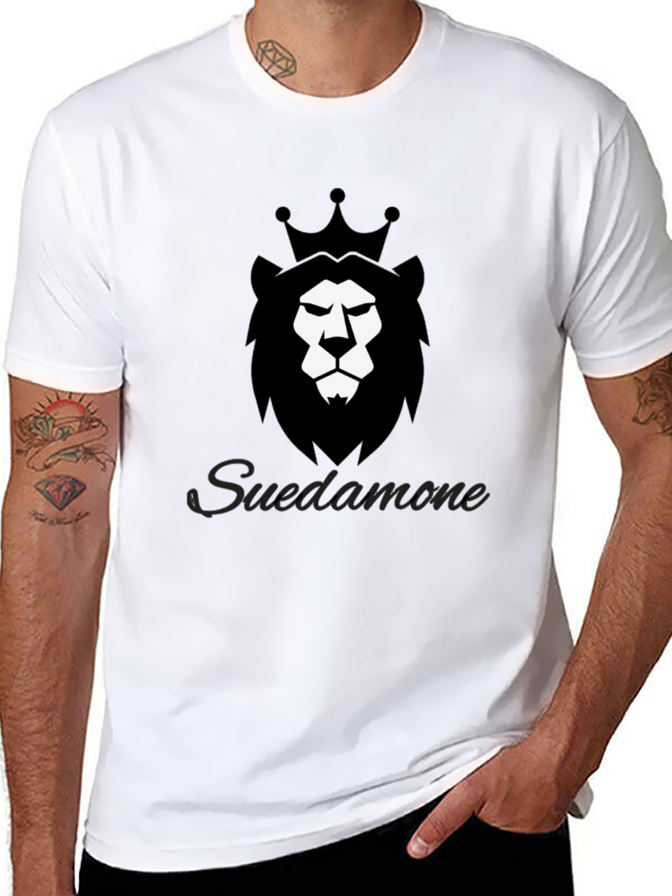 Lion Crown Graphic Tee - Suedamone