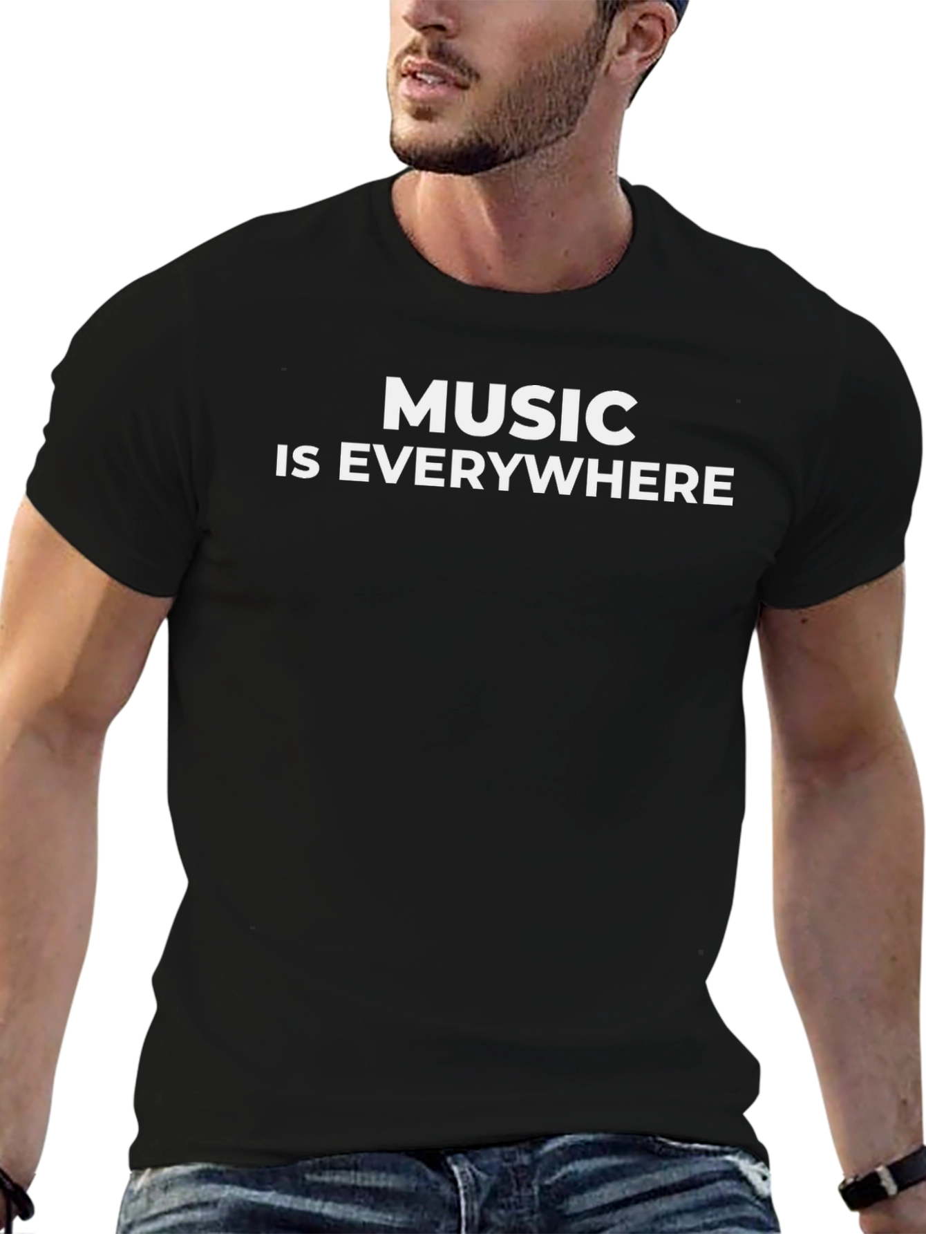 Music Is Everywhere Graphic T-Shirt