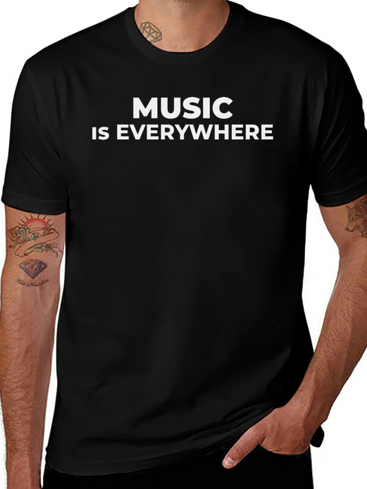 Music Is Everywhere Graphic T-Shirt