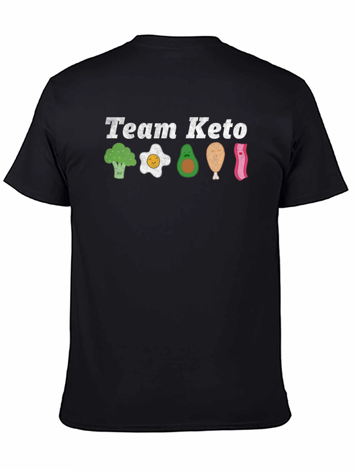 Team Keto T-Shirt - Broccoli Egg Avocado & Bacon