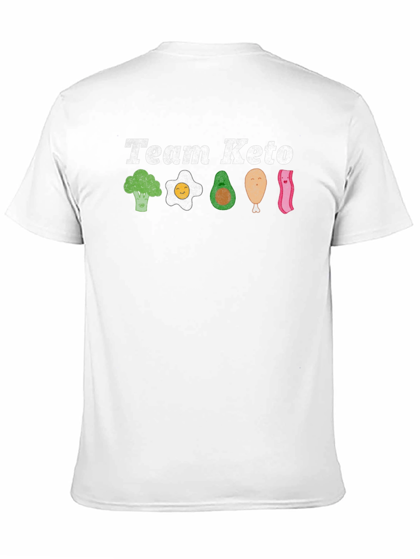 Team Keto T-Shirt - Broccoli Egg Avocado & Bacon